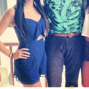 ASOS lace cut out romper